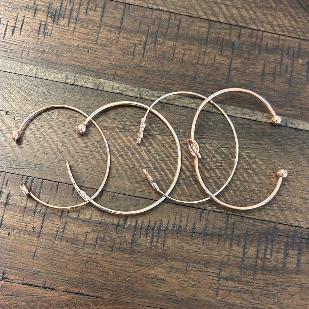 Elegant Rose Gold color adjustable bracelets